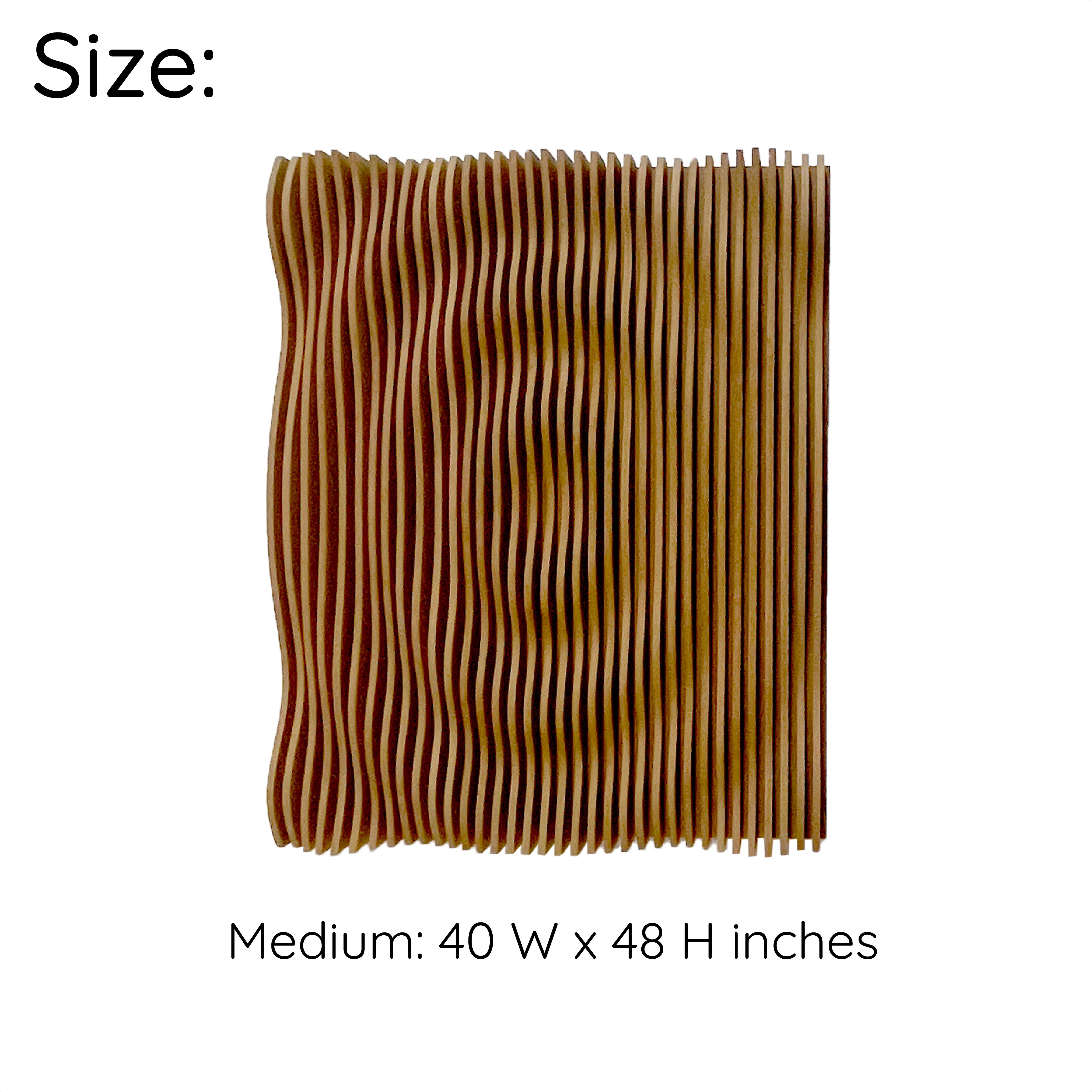 Echoes of Tranquility: Parametric Wood Wall Art  Wall Paneling.